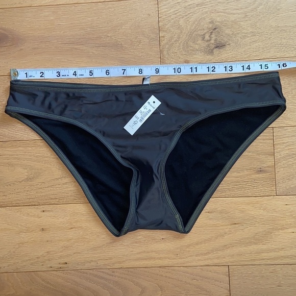 Madewell contrast stitched edition bikini bottom, size M, NWT - Picture 6 of 7